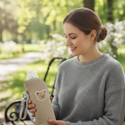 Porte biberon | Pratique et Sécurisé - Promenade bébé