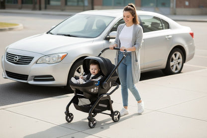 Poussette bebe | 3 en 1 Evolutive - Promenade bébé