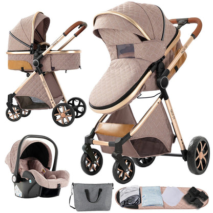 Poussette bébé | 3 en 1 Ultra - Légère - Promenade bébé