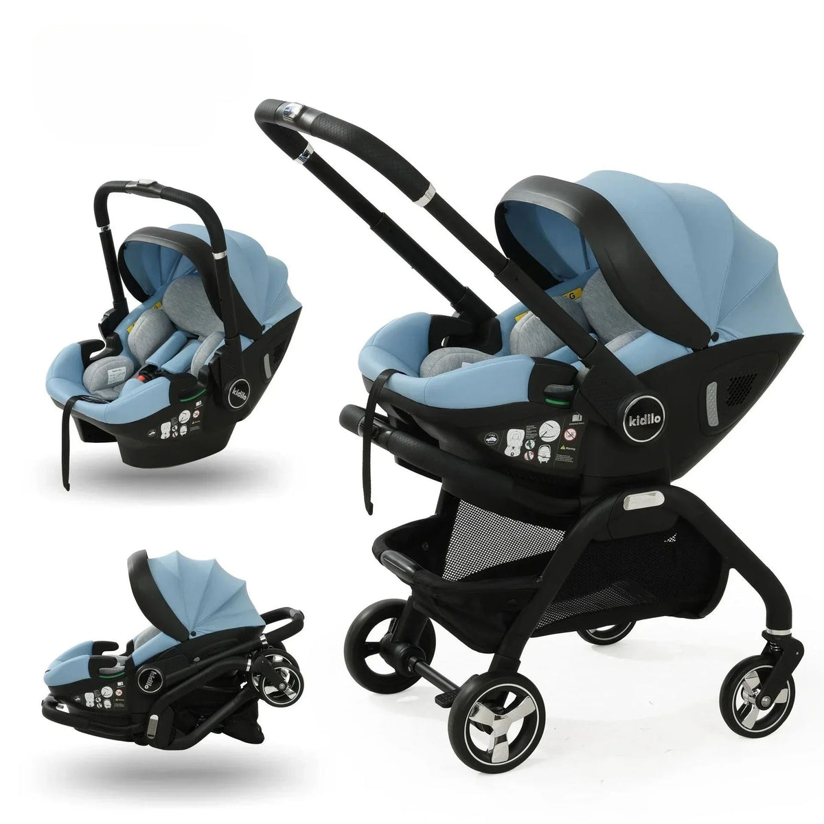 Poussette bebe | 4 - en - 1 Modulable - Promenade bébé