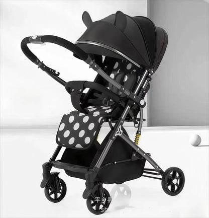 poussette bebe Minnie Disney noir