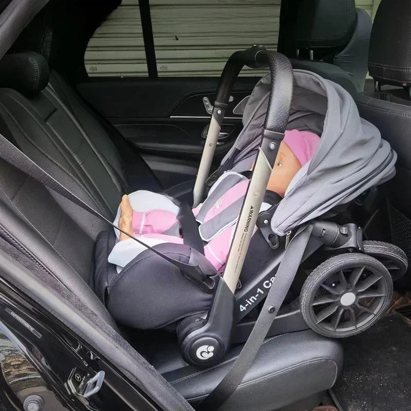 poussette bebe transformer en siège auto dans voiture