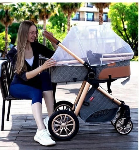 poussette compacte | Évolutive 3 en 1 - Promenade bébé