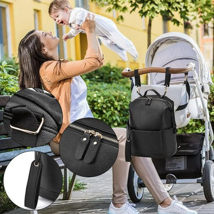 sac a langer bebe multifonction | Cuir PU - Promenade bébé
