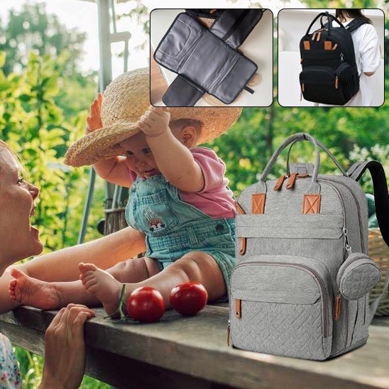 Sac à langer sac à dos | Organisé et Pratique - Promenade bébé