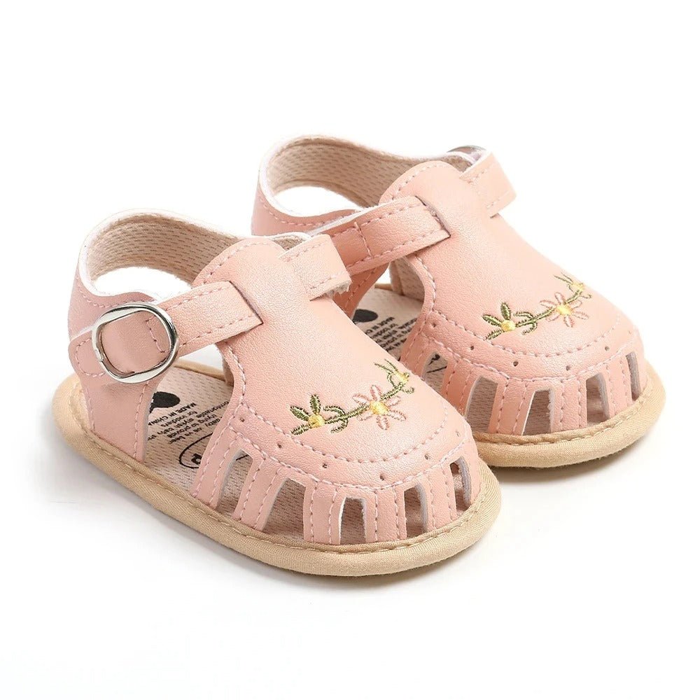 sandale bebe fille | Brodée Confort - Promenade bébé