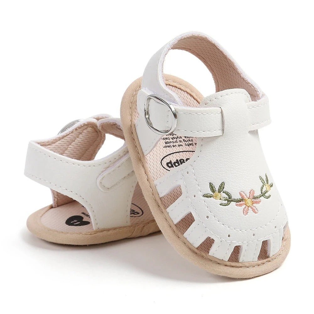 sandale bebe fille | Brodée Confort - Promenade bébé