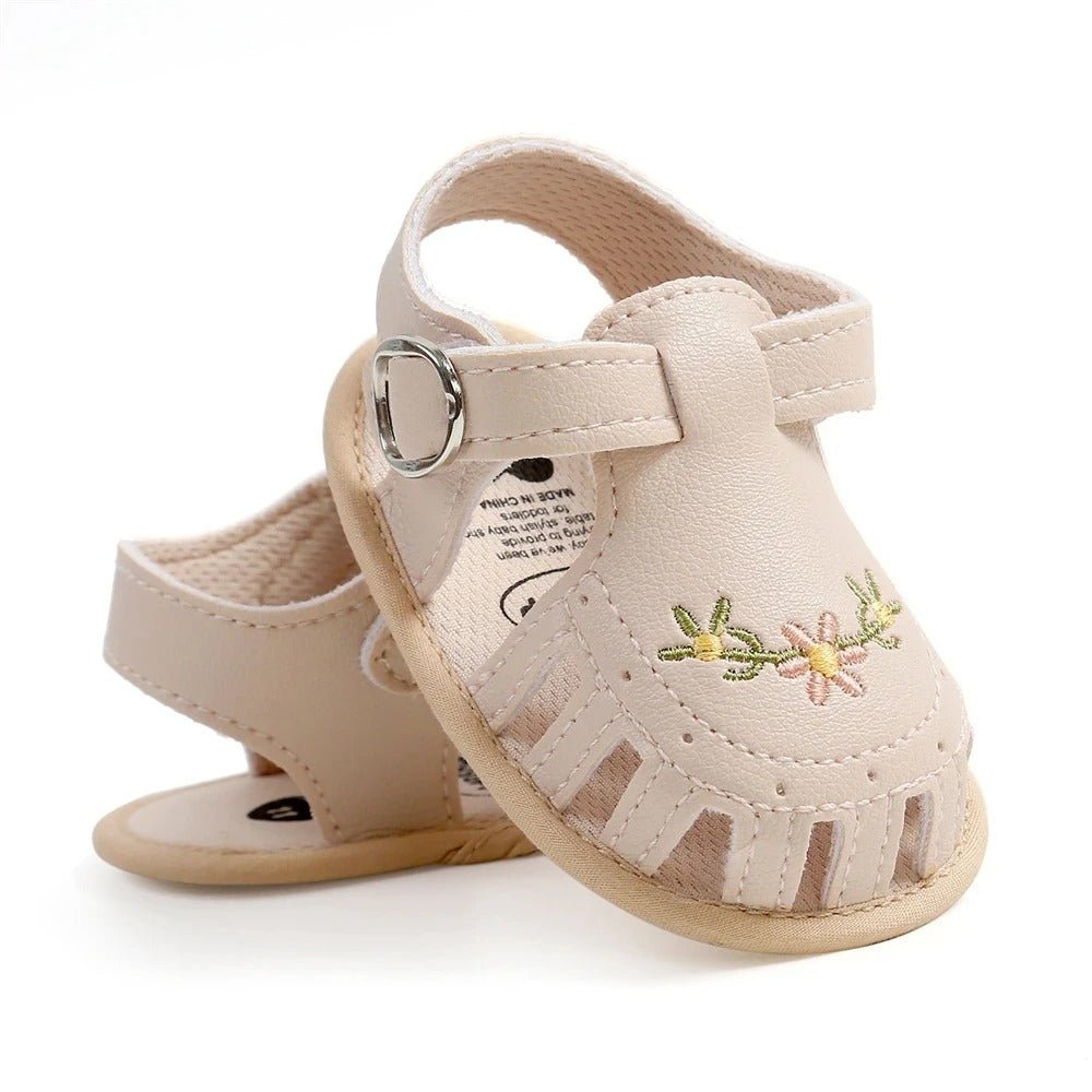 sandale bebe fille | Brodée Confort - Promenade bébé