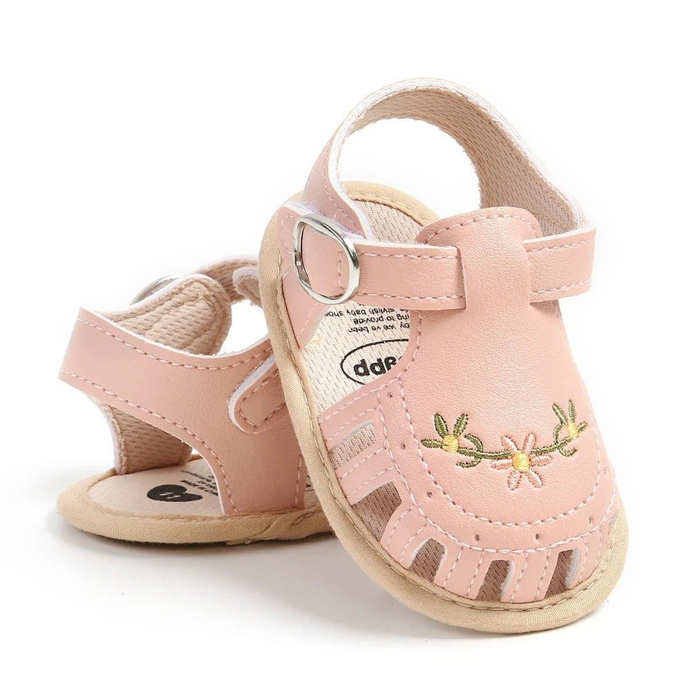 sandale bebe fille | Brodée Confort - Promenade bébé