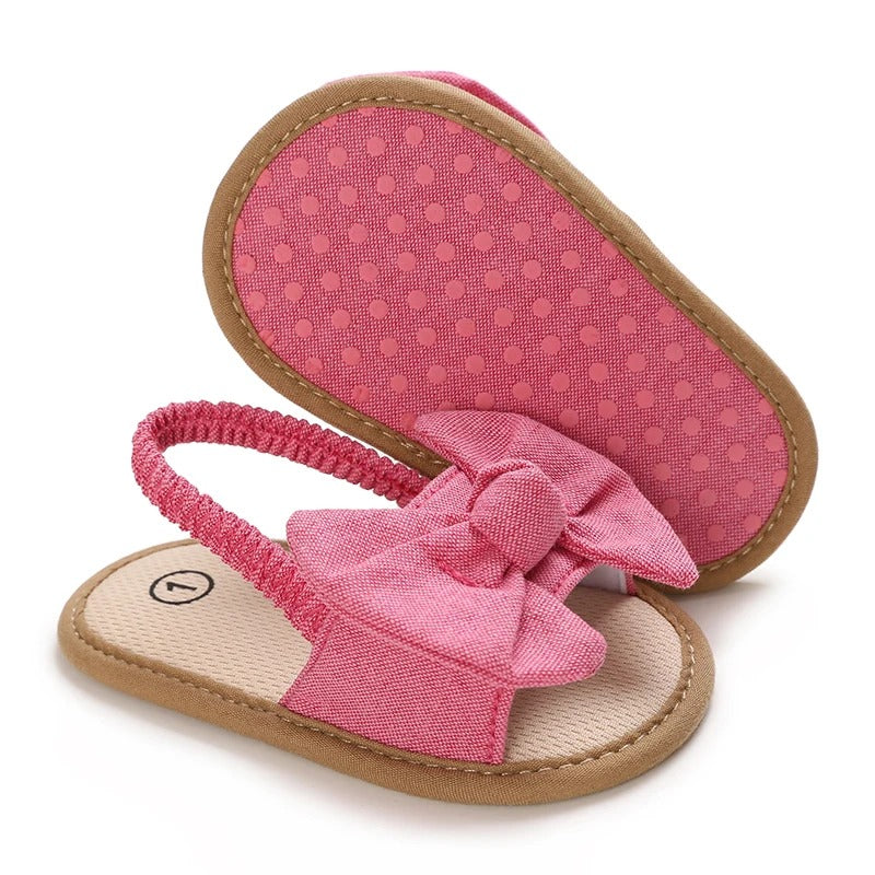 sandale bebe fille rose foncée